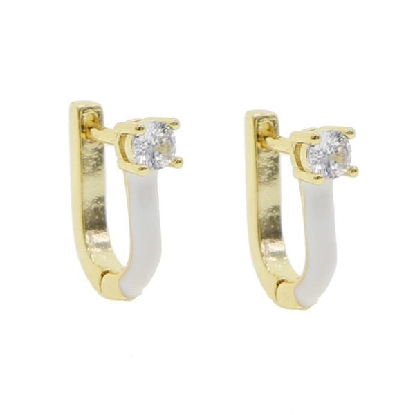 

hoop & huggie colorful enamel earrings geometric neon bright fluorescence star earings for women girls, Golden;silver