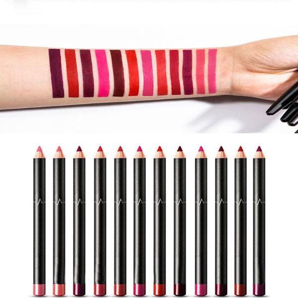 

lip pencils 12pcs colors liner pencil nude matte lipliner moisturizing waterproof long lasting lipstick professional makeup kit