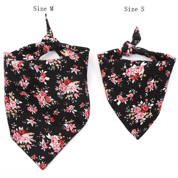 

fashion flower pet saliva scarf dog neck products triangle cat costumes