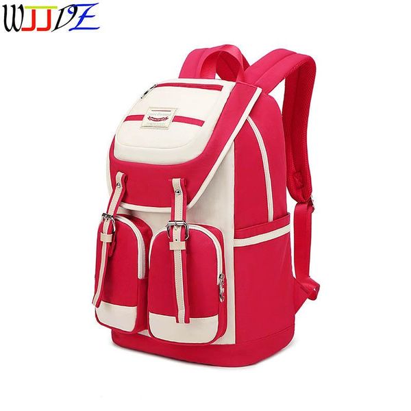 

colour girl backpack schoolbags handbag splashproof laplarge capacity rucksack for boys girls wjjdz