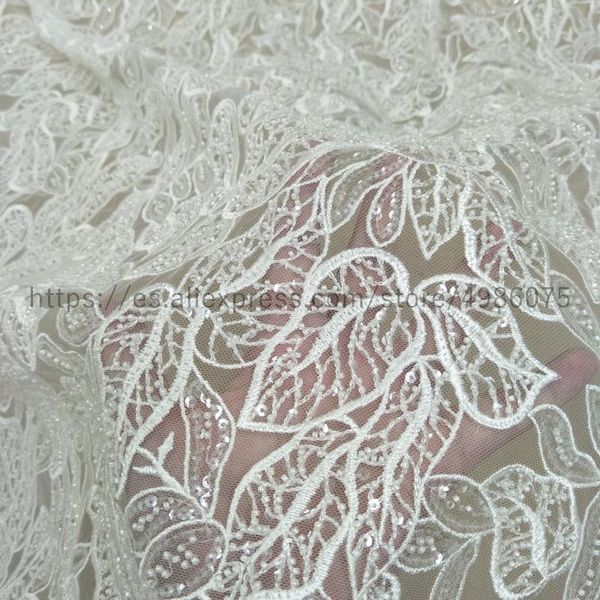 

ribbon 2021 fashion beading embroidery lace fabric elegant wedding gown dress sell by yard, Pink;blue