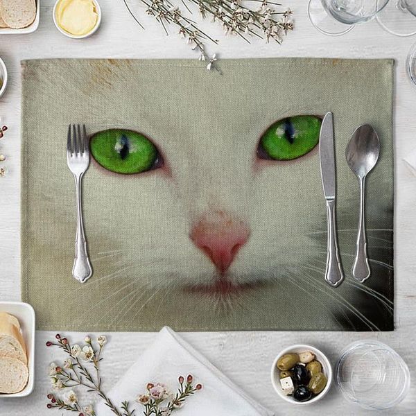 

mats & pads cute pet mat tableware drink cup for kitchen dining table placemat accessories