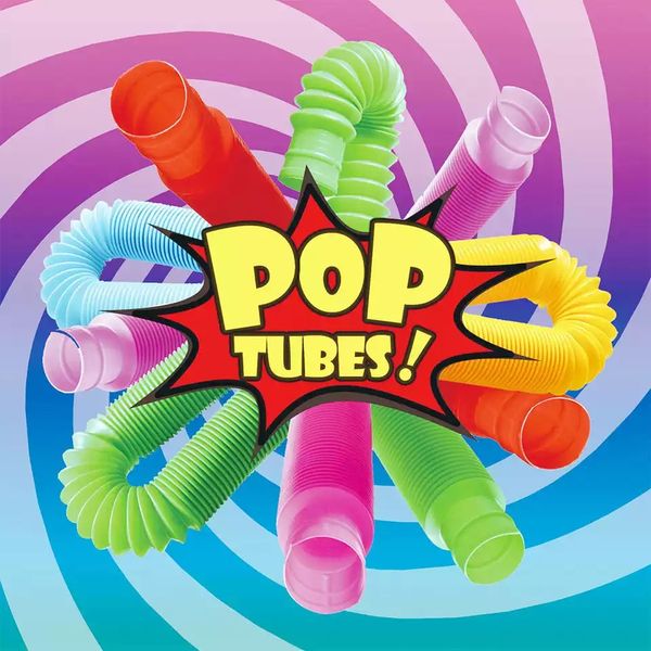 

2021 decompression toy children's relaxation sensory toys color fun stretch tube