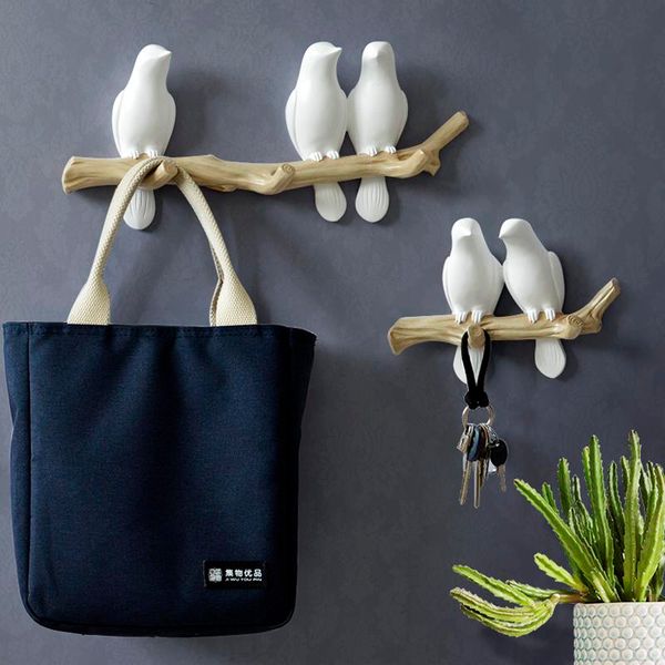

wall decoration home accessories living room resin bird hanger towel hat handbag rack