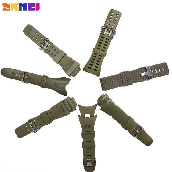 

skmei plastic rubber watch strap for 1029 1025 1068 1416 1019 strap for different model of skmei band men/women watchbands reloj h1123, Black;brown