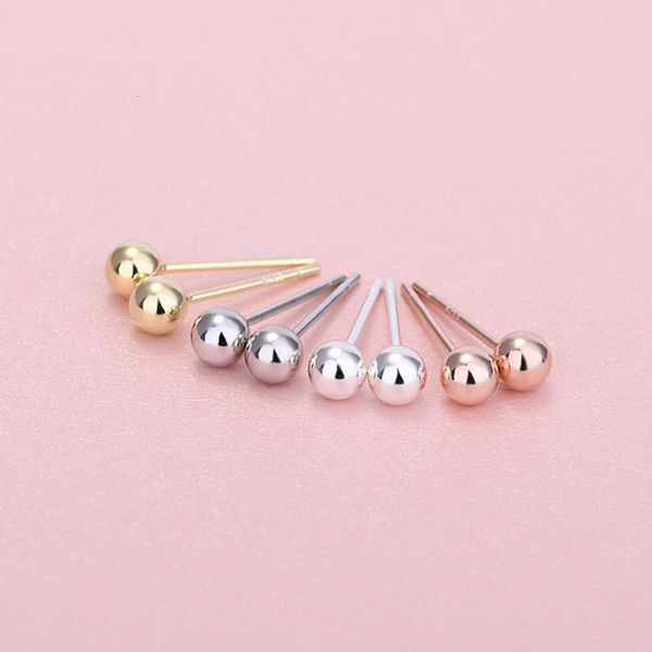 

pure tremella smooth bead earnail allergy plated female