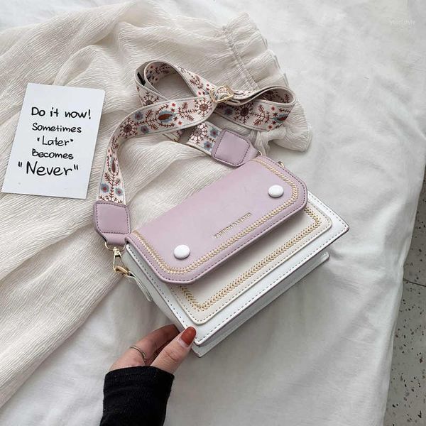 

evening bags small hit color shoulder crossbody bag luxury designer leather purses and handbags for women 2021 sac