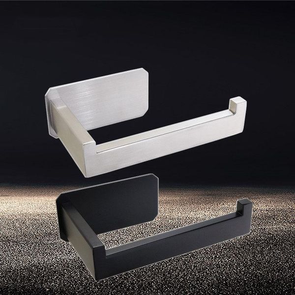 

toilet paper holders black wall mounted holder towel bar rack kitchen roll tissue for bathroom accessories sus304 stainless steel