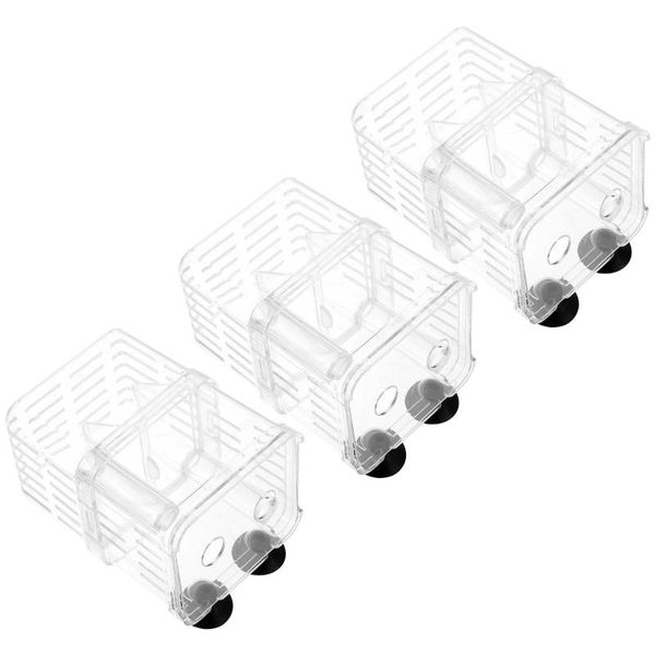 

aquariums 3pcs small fish tank isolation boxes guppy breeding box fry