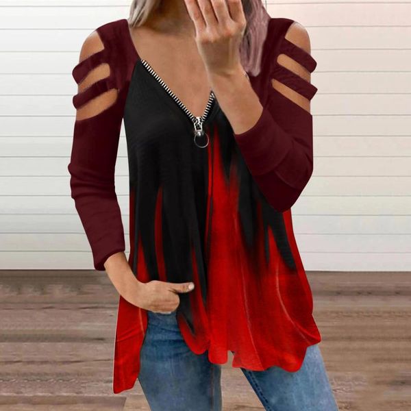 

women's blouses & shirts autumn ladies casual fashion floral printed off shoulder long sleeve loose female women blusas pullovers, White