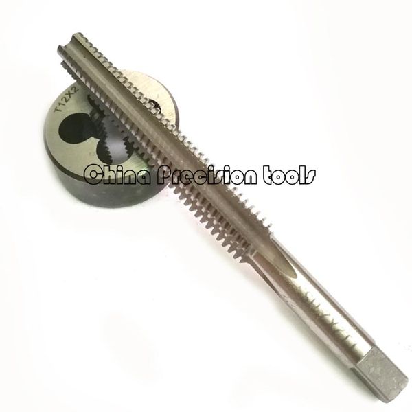 

hand tools 2pcs hss trapezoidal thread tap die set tr8x2 tr10x3 tr12x2 tr14x3 tr16x3 tr18x3 tr20x4 trapezoid dies taps sets tr14 tr12 tr16