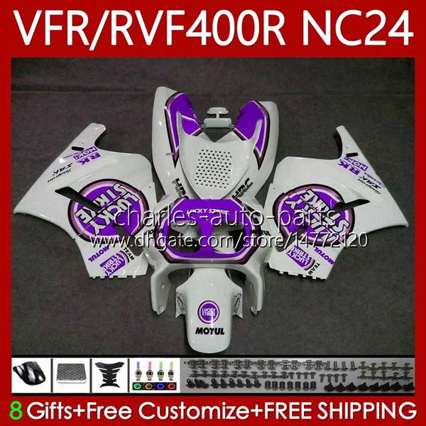 Kit carene per HONDA RVF VFR 400 VFR400 R 400RR 87-88 Corpo 78No.138 VFR400R RVF400R Lucky Purple NC24 V4 RVF400 R 1987 1988 VFR 400R VFR400RR 87 88 Carrozzeria moto