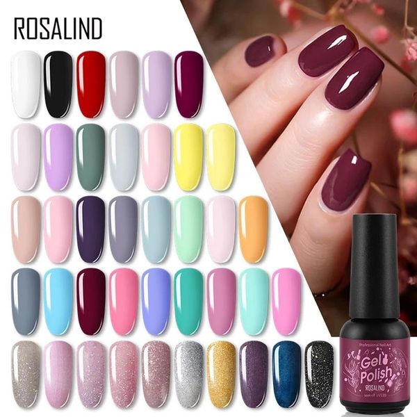 

nail gel rosalind hybrid varnish 8ml polish set all for manicure lacquer semi permanent uv lak base coat, Red;pink