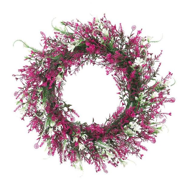 

decorative flowers & wreaths artificial phoenix tail leaf wreath door garland for front wedding wall home party garden decoration