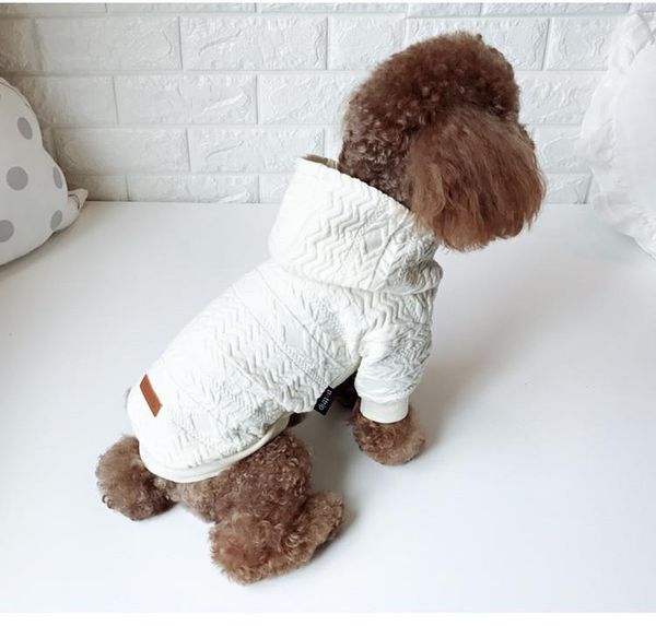 

dog apparel red white colors s-xxl sizes warm clothes four dogs 2021 autumn and winter two feet pet clothing accessories