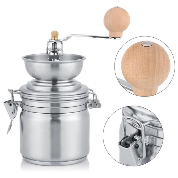 

manual coffee grinders portable grinder stainless steel bean miller milling machine