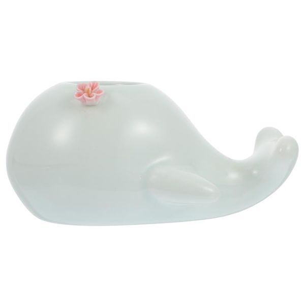 

vases 1 pc home ceramic vase crafts ornament office deskwhale shape mini