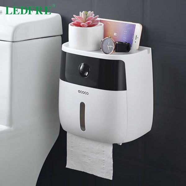

plastic toilet paper holder bathroom double tissue box wall mounted shelf storage dispenser holders