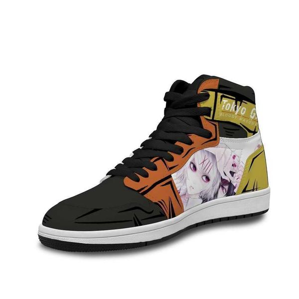 

2021 wfgq tokyo ghoul leather basketball shoes ins for soft running trainers