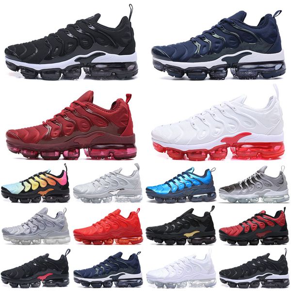 

cushion og tn plus mens women shoes midnight navy gradients blue usa coquettish purple sneakers trainers size 36-46 z, Black