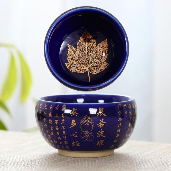 

cups & saucers personal zen buddha tea set cup heart sutra leaf master mug premium home decor life accessories