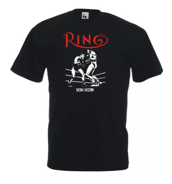 

grid ring out the seconds p16 martial arts boxing kick boxing t-shirt, White;black