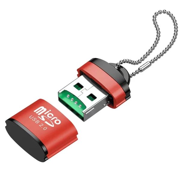 Lettore di schede USB Micro SD TF Lettore di schede di memoria per mini telefono cellulare USB 2.0 Adattatore USB ad alta velocità per accessori per computer portatili