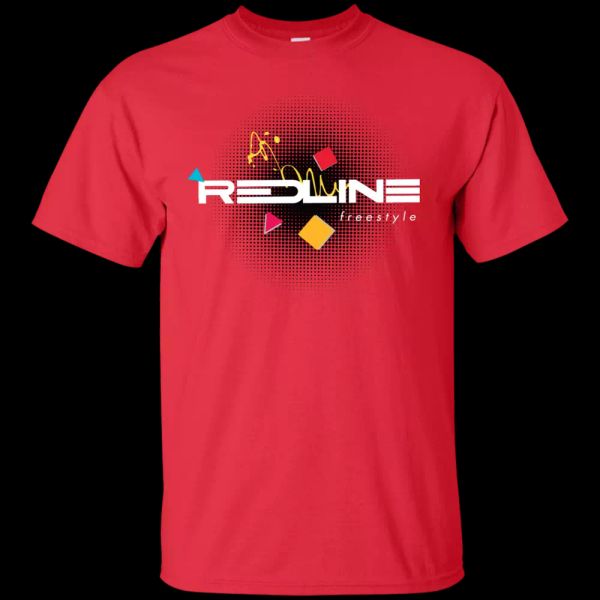 

redline, retro, 1980's, bike, bmx, tyle, t-shirt, White;black