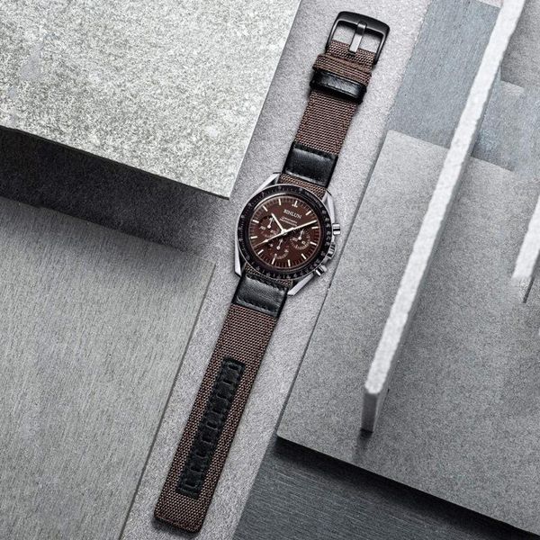 

watch bands 22mm for galaxy 3 45mm band samsung 46mm gear s3 frontier huawei gt2e women men nylon strap, Black;brown