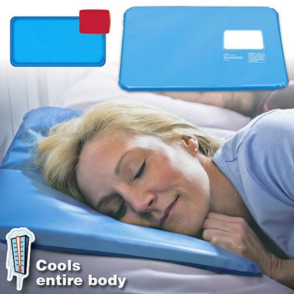 

pillow summer cooling ice insert pad mat sleeping therapy relax muscle chillow drop