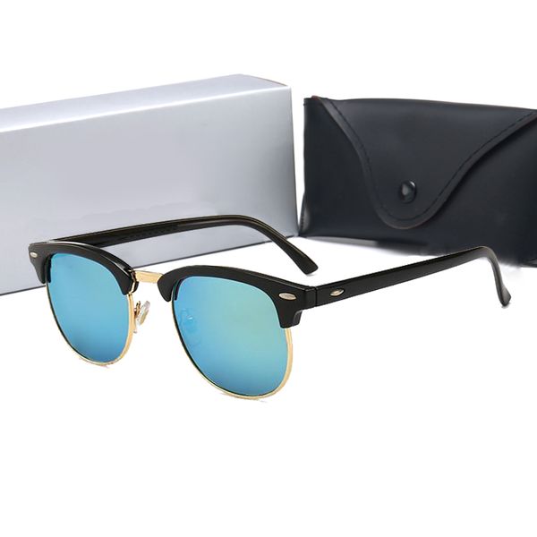 Роскошь 2023 бренд поляризованные мужчины женщины мужские женские пилотные пилотные солнцезащитные очки дизайнеры UV400 Sun Glasses Metal рамка Polaroidr