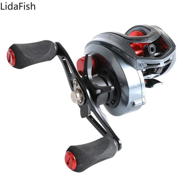 

17+1bb baitcasting fishing reel 8.1:1 high speed drag power 8kg right/left handed carp wheels reels
