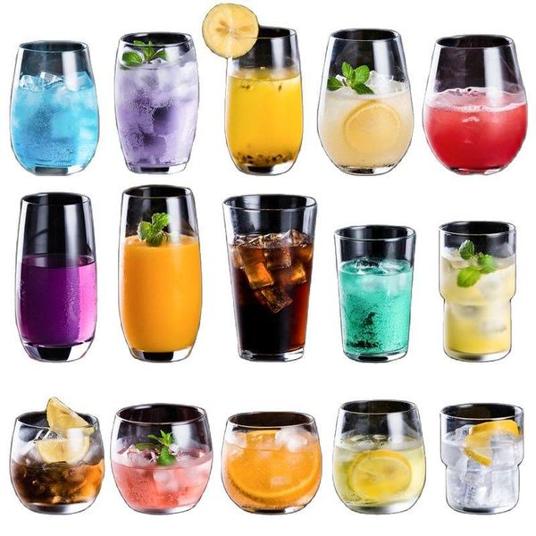 

wine glasses mousse cup beer mojito glass cocktail creative colin tea juice ins fashionable clear