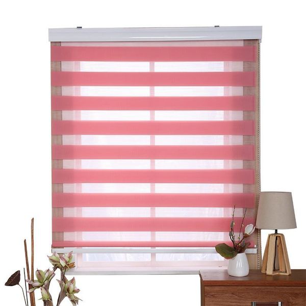 

blinds double-layer roller zebra curtain customized size easy to install