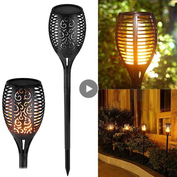 

lawn lamps outdoor decoration lighting flickering flames solar lights upgraded waterproof 96 led torches landscape