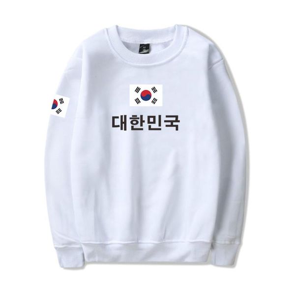 

women's hoodies & sweatshirts 2021 summer arrival republic of korea national flag pringitng capless sweatshirt harajuku hip hop sudader, Black