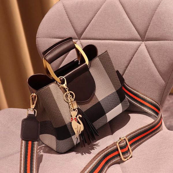 

luxury bucket bags brands women leather handbag designer purse ladies tote wide strap crossbody shoulder handles cross body