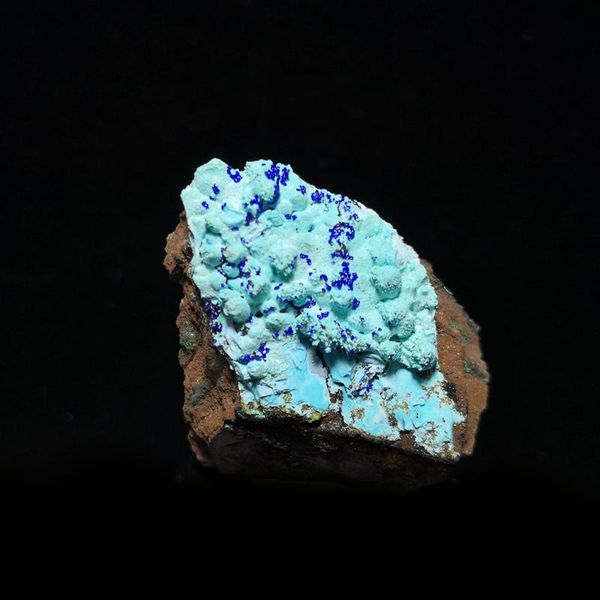 

15g a7-3gy natural stone gibbsite and azurite malachite mineral crystal specimen home decoration from yunnan province china decorative objec