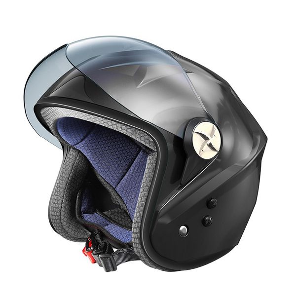 

motorcycle helmet solar smart bluetooth locomotive half helmets fan electric vehicle set off road motocross motorcycles atv cross racing bik