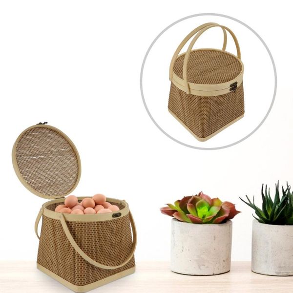 

storage baskets 1 pc bamboo gift basket multipurpose picnic with lid )