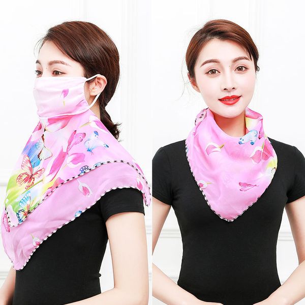 

printing outdoor chiffon neck riding driving sunscreen mask dust