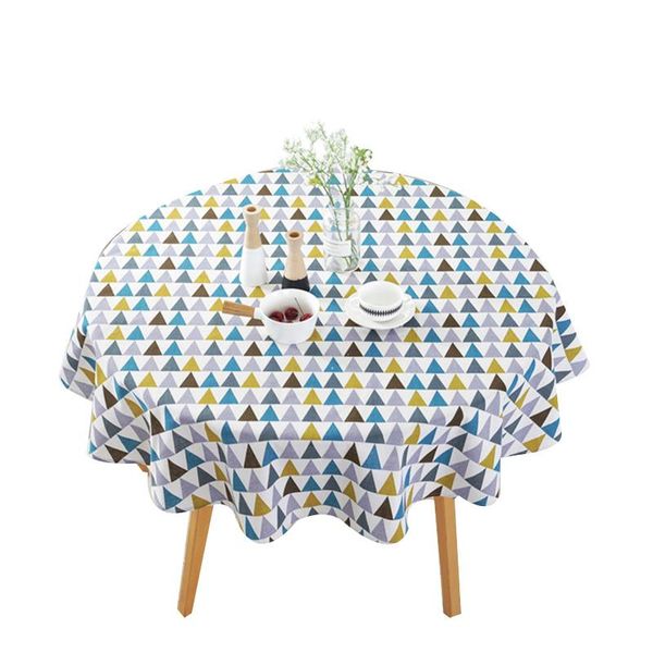 

table cloth 150cm cotton round tablecloth colored triangle cover mat decoration