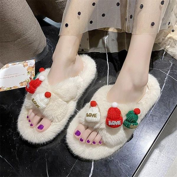 

corporis size 35-40 fashion women shoes casual slippers woman fur indoor sweet 2021, Black