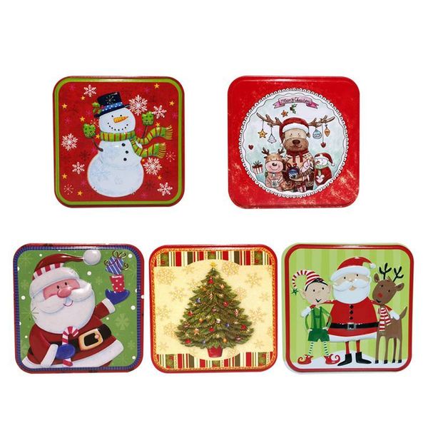 

gift wrap 5pcs mini tin box sealed jar packing boxes christmas iron candy cases portable biscuits ornament for home decor