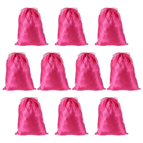 

storage bags 10pcs drawstring wig hair extension tool packaging pouches carrying
