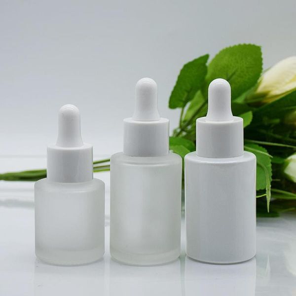 

storage bottles & jars 20/30ml bottle tubes frosted clear glass liquid for essential pipette refillable container