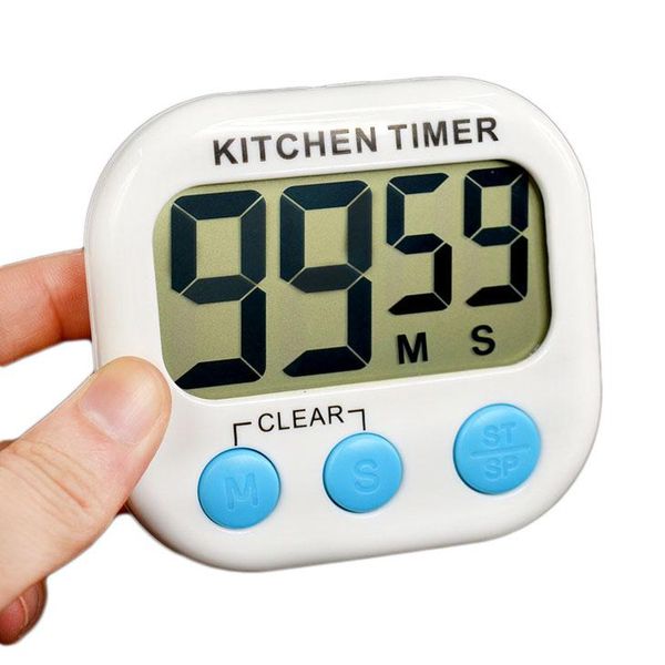 

timers 10pcs lcd digital kitchen egg countdown digit time timer magnetic stand cooking count up down study alarm clock electron