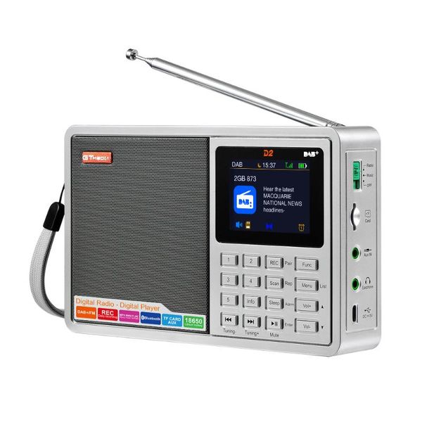 

dab fm/rds/tf/bt/rec color screen digital broadcast radio