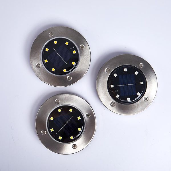 

light beads solar garden lights waterproof in-ground lamp for pathway yard deck