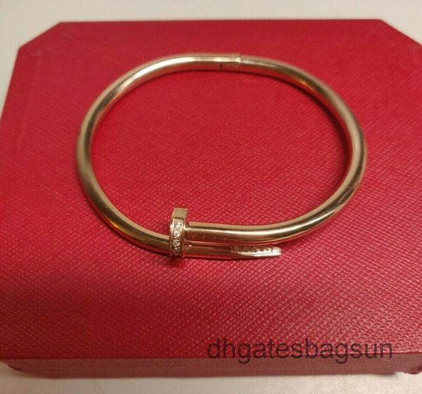 

nail needle bracelet bangle pink rose gold colour, Black